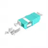 EFB Elektronik acoplador de fibra ótica LC Duplex OM3 multimodo, sem flange, aqua, casquilho de cerâmica