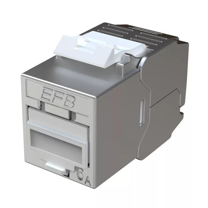EFB Elektronik E-200130 módulo keystone Slim/Short Cat.6A blindado em zinco fundido 10G