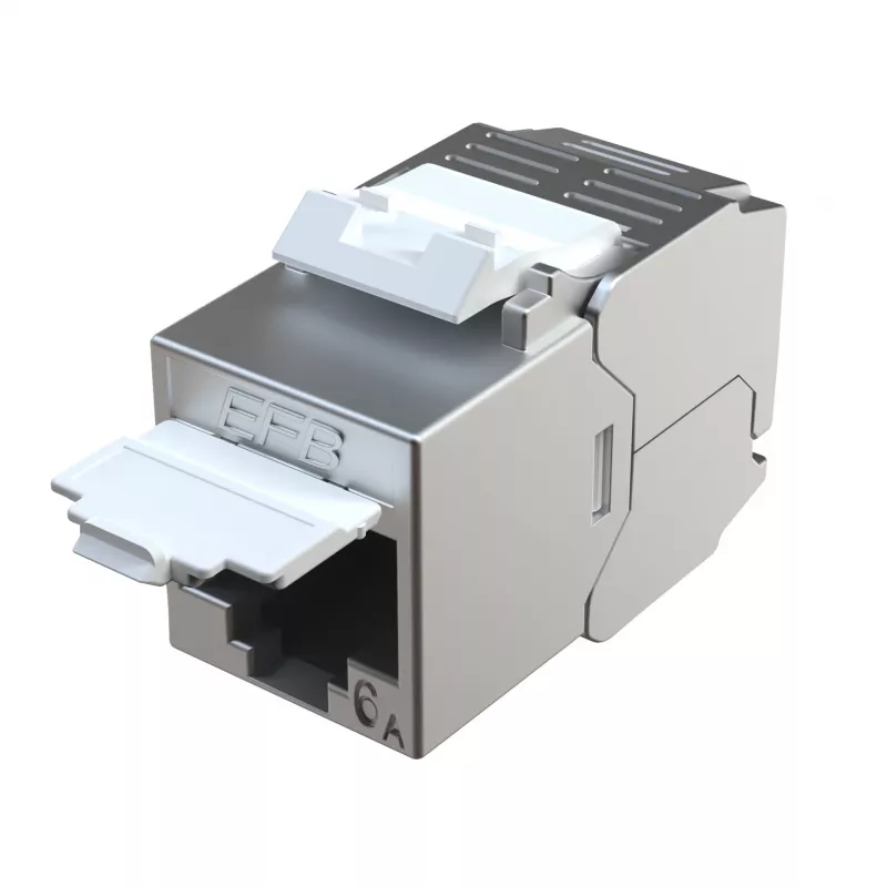 EFB Elektronik E-200130 módulo keystone Slim/Short Cat.6A blindado em zinco fundido 10G