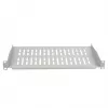 EFB Elektronik prateleira fixa 19 polegadas 1U, 350 mm de profundidade, carga de 10 kg, cinzento claro RAL 7035