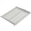 EFB Elektronik prateleira fixa 19 polegadas 1U, 350 mm de profundidade, carga de 10 kg, cinzento claro RAL 7035