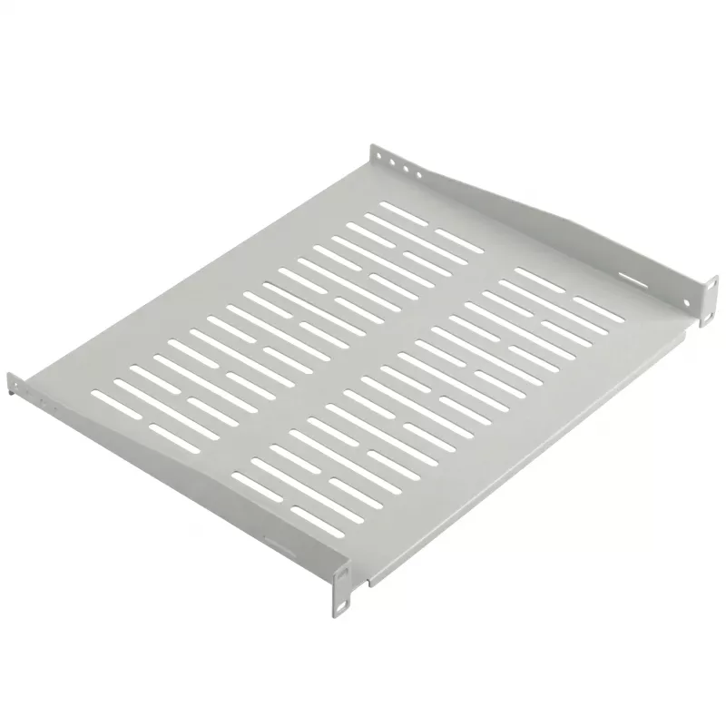 EFB Elektronik prateleira fixa 19 polegadas 1U, 350 mm de profundidade, carga de 10 kg, cinzento claro RAL 7035
