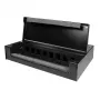 LogiLink caixa de consolidação para 8 ou 12 módulos Keystone, metal, preto