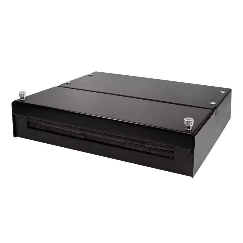 LogiLink caixa de consolidação para 8 ou 12 módulos Keystone, metal, preto