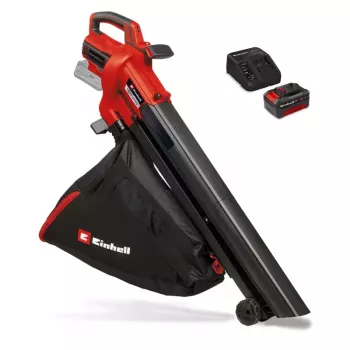 Einhell Power X-Change VENTURRO 18/210 Kit soprador e aspirador de folhas a bateria, 18V, bateria 4.0Ah, vermelho/preto