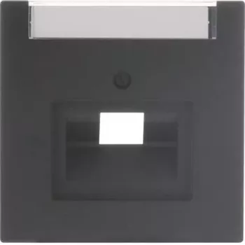 Busch-Jaeger future® linear tampa central 1 módulo UAE/IAE com campo de identificação, branco estúdio