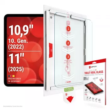E.V.I. DISPLEX Tablet película de vidro real para iPad 10.9 (10.ª geração) / iPad 11 (2025)