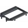 OBO Bettermann UT34 P2 placa de cobertura para caixas de chão UT3 e UT4, 2 módulos 45, aço, galvanizado, prateado