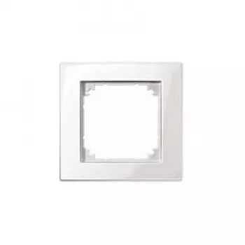 Moldura de cobertura MERTEN M-Plan 1 módulo, branco polar brilhante