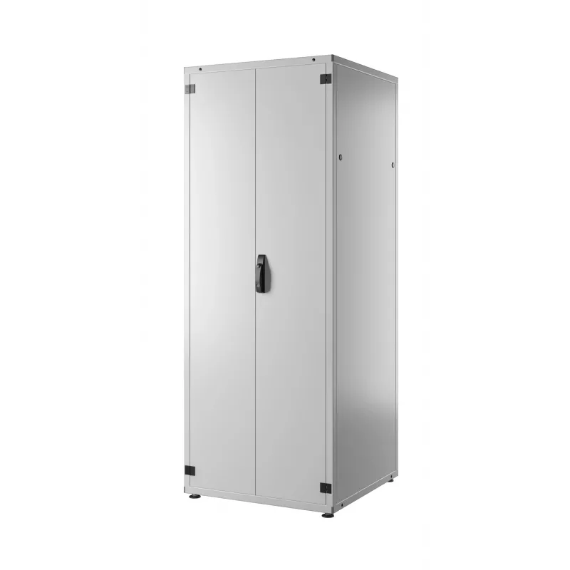 Armário de rede EFB PRO-4288GR.G1S2 42U 19 polegadas, cinzento RAL 7035, 800x800x2000 mm, porta frontal em vidro de segurança