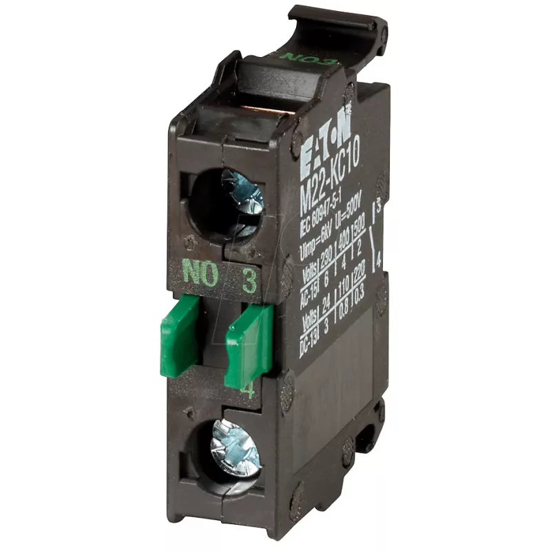 Elemento de contacto EATON M22-CKC10 1NO fixação base terminal de gaiola