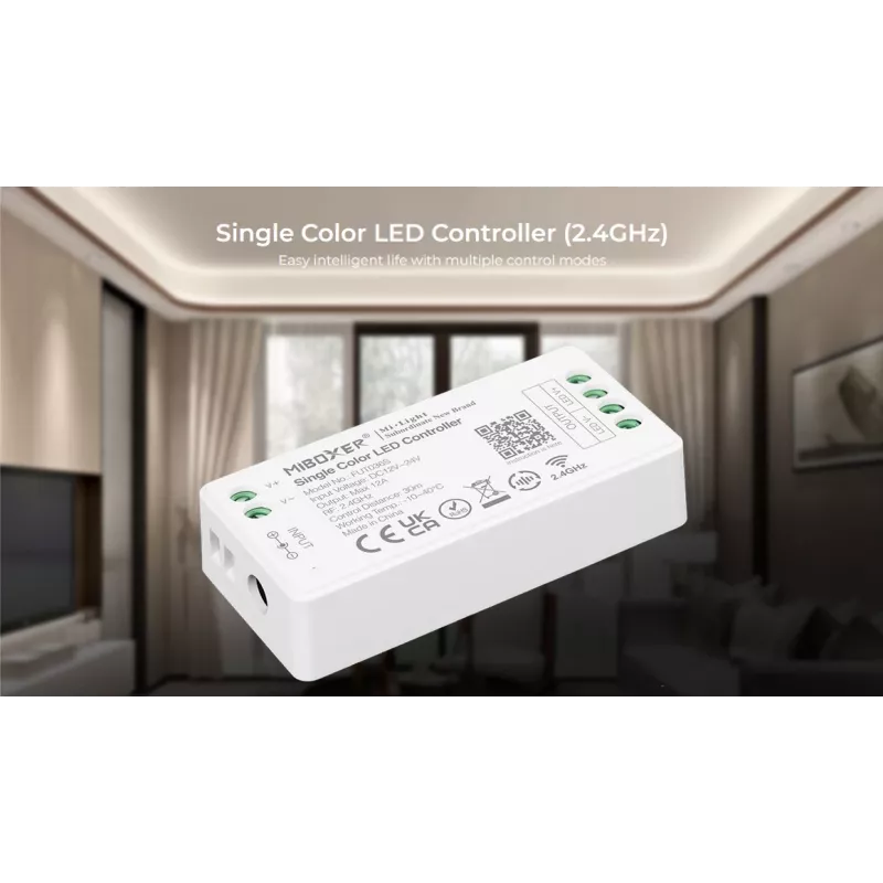 MIBOXER FUT036S Controlador de regulação LED 2.4G monocromático DC12-24V