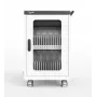 ALLNET Carrinho de carregamento para 30 dispositivos com 30 portas USB-A, 360W de potência total, armário de aço com fecho, 30W por dispositivo (CX30-30W)