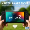 PEDEA Película de vidro temperado para Nintendo Switch 2 (2025) - dureza 9H, clareza HD, sem bolhas, cantos 2.5D
