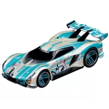 Carrera GO Kaze Dash conjunto de carros elétricos slot 1:43 com loop e passagem superior, 2 carros, 2 controladores, pista de 3,6 m, a partir dos 6 anos