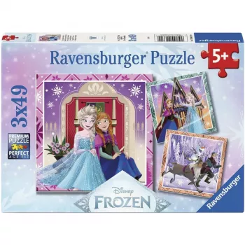 Ravensburger Disney Frozen 2 conjunto de puzzles para crianças - 3x49 peças