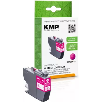 KMP cartucho de tinta magenta recondicionado para Brother MFC-J5340DW (LC422XLM, 1500 páginas)