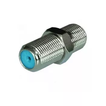WISI DV 46HQ adaptador coaxial conector fêmea F para conector fêmea F, 75 Ohm, 5-2400 MHz, blindagem classe A, latão niquelado