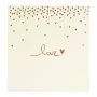 Goldbuch Raining Hearts álbum de fotografias bege, 60 páginas brancas, capa dura, capa PU, 31x30 cm