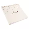 Goldbuch Raining Hearts álbum de fotografias bege, 60 páginas brancas, capa dura, capa PU, 31x30 cm