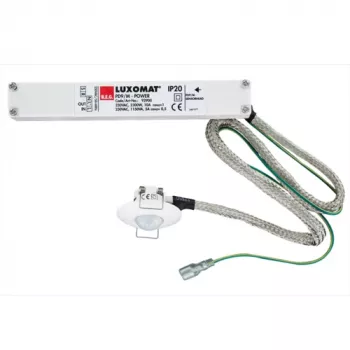 BEG BRCK LUXOMAT PD9-Master Mini detetor de presença, montagem em teto, RAL 9010 branco puro, deteção 360°, alcance 8 m, IP20