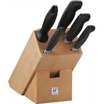 ZWILLING FOUR STAR Conjunto de 4 facas com bloco