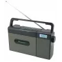 Soundmaster RCD1170SW Rádio CD portátil com FM, Bluetooth, USB e bateria recarregável - Preto