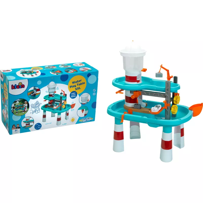 THEO KLEIN Aqua Action Mesa de água XXL, Farol Splash