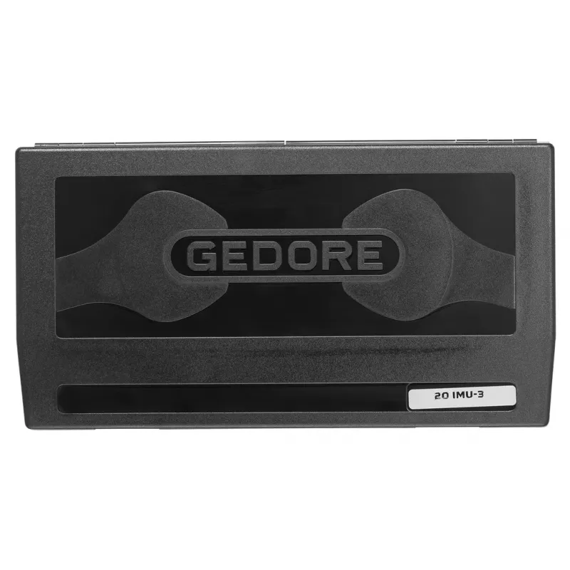 GEDORE 1/4 polegada Conjunto de chaves de caixa 20 IMU-3, 33 peças, sextavado 4-14 mm, catraca 72 dentes