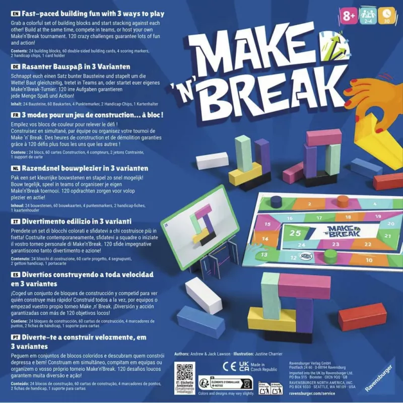 Ravensburger Make 'n' Break Jogo de construção em família