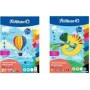Bloco de papel colorido Pelikan DIN A3, 10 folhas, 10 cores diferentes, 120 g/m², colado à cabeça
