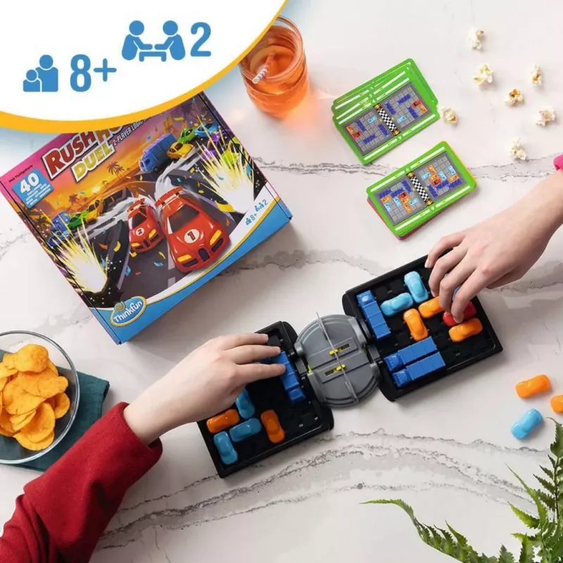 Ravensburger Rush Hour Duel – jogo de lógica para 2 jogadores: enigma de engarrafamento de trânsito