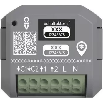 ABB free@home atuador de comutação de 2 canais para encastrar 62821 U-WL