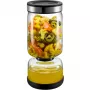 GEFU LAVINA coador de iogurte e queijo fresco vidro 1,3 L com coador de aço inoxidável