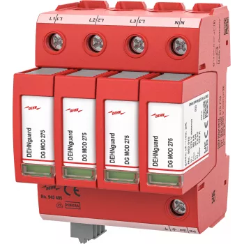 DEHN 943405 DG MD TNS 275 FM Tipo 2 para-raios de sobretensão 3+1 polos 40kA