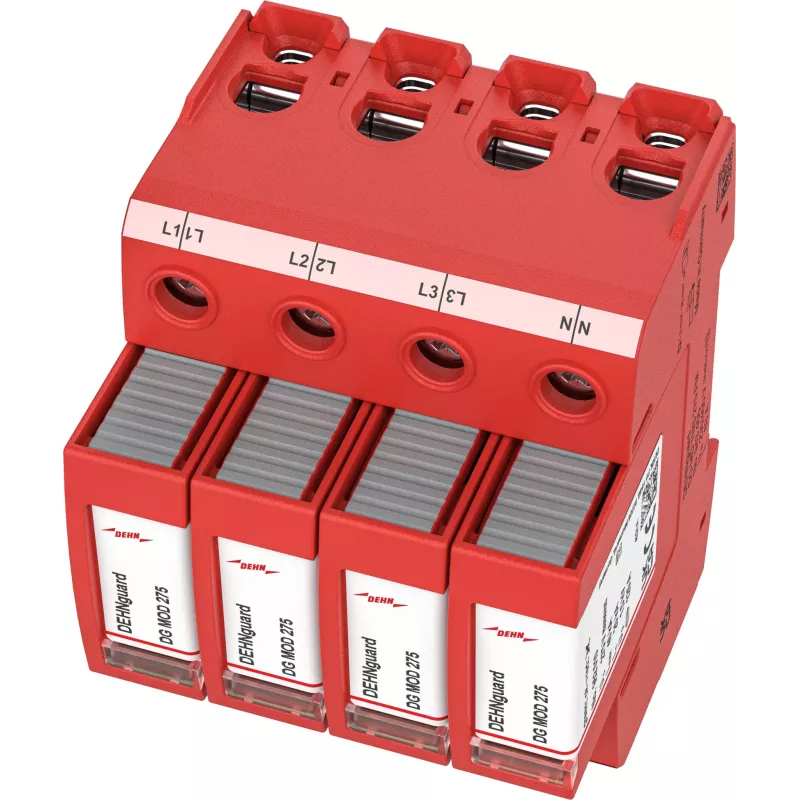 DEHN 943405 DG MD TNS 275 FM Tipo 2 para-raios de sobretensão 3+1 polos 40kA