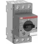 ABB MS132-0.63 disjuntor de proteção de motor, 0,63 A, 3 polos, térmico-magnético, 100 kA a 400 V