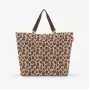 Reisenthel Shopper XL Leo Macchiato – saco de compras grande em PET reciclado com padrão leopardo, 35 L