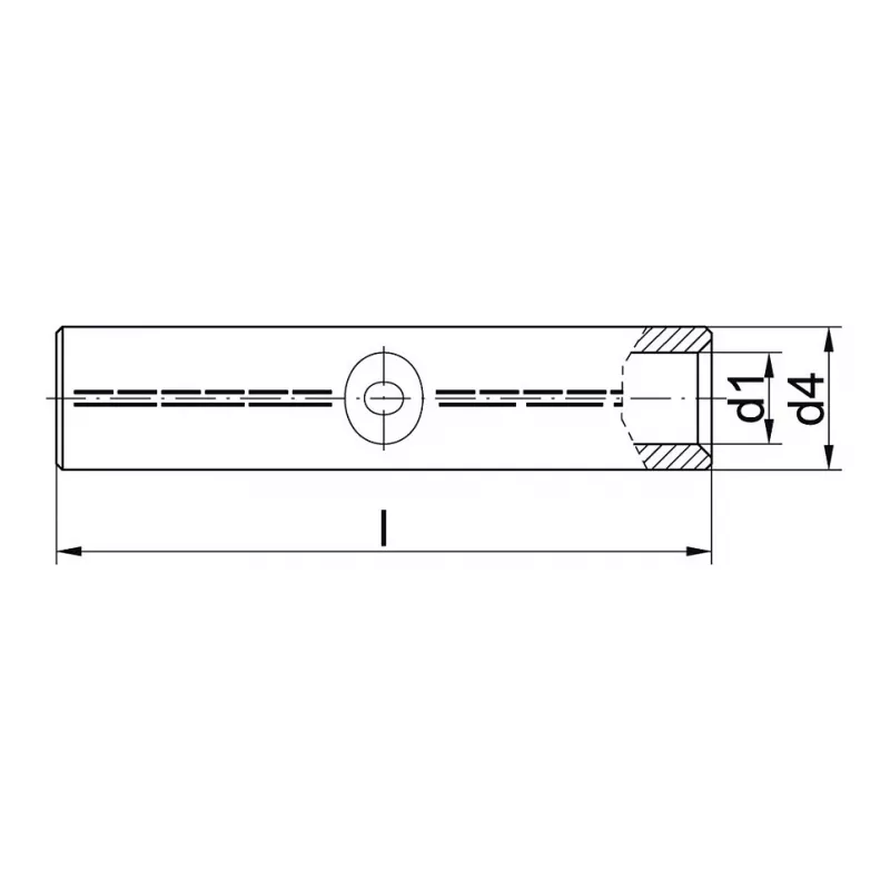 Conector de compressão de alumínio Klauke 228R 95 mm²