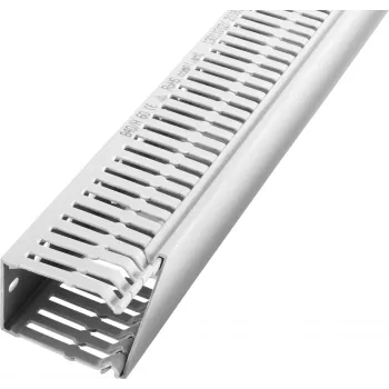 Calha de cabos Licatec 60 x 80 mm isenta de halogéneos cinzento claro 2m