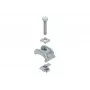 Garra de fixação de perfil NIEDAX SPPGM30F em aço galvanizado a quente, flange 3-30 mm, rosca M8