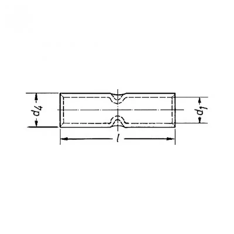 KLAUKE 28R Conector de compressão em cobre para cabo de 95 mm², DIN 46235, E-Cu