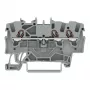 WAGO 2001-1301 Borne de passagem de 3 condutores, 1,5 mm², Push-in CAGE CLAMP, Ex e II, cinzento
