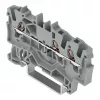 WAGO 2001-1301 Borne de passagem de 3 condutores, 1,5 mm², Push-in CAGE CLAMP, Ex e II, cinzento