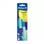 Pelikan Twist P457 Caneta de tinta permanente, menta, pena média, aço inoxidável, recarregável com cartuchos, ambidestra, Alemanha