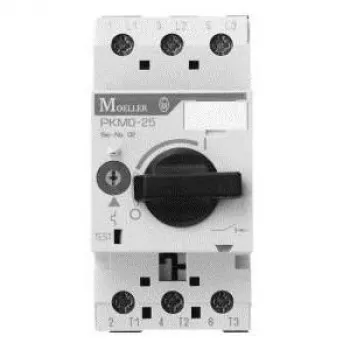 EATON PKZM0-25 disjuntor de proteção de motor, 3 polos, 20-25 A, 12,5 kW a 400V, botão rotativo