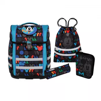 McNeill PERFECTO conjunto de mochila escolar 5 peças Disney Mickey Mouse