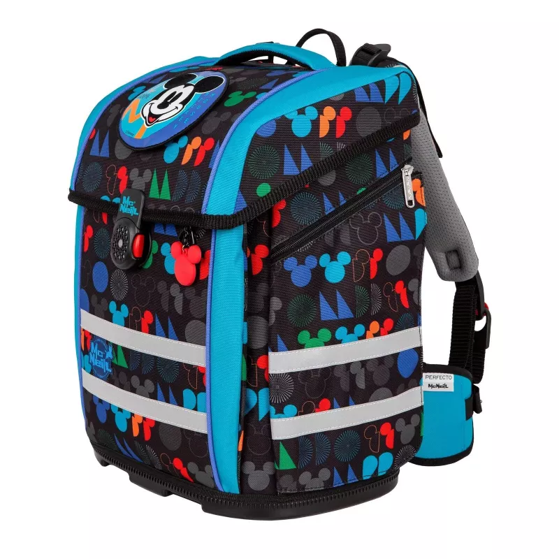 McNeill PERFECTO conjunto de mochila escolar 5 peças Disney Mickey Mouse