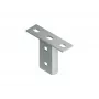 Niedax KU50 placa de topo roscada para calha de cabos U50, galvanizada a quente