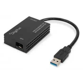 DIGITUS adaptador de rede USB 3.0 Gigabit SFP